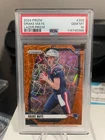 2024 Panini Prizm Drake Maye Orange Laser Prizm (RC) New England Patriots #329