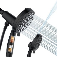 Filtered Shower Head with Handheld - 10 Spray Modes High Pressure Handheld Showe