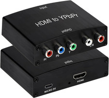 HDMI to Component Converter, HDMI to YPbPr 5RCA RGB  R/L Converter V1.4 with R/