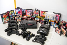Sega Genesis 1 Console with games and extras Huge lot 35+ games, controllers