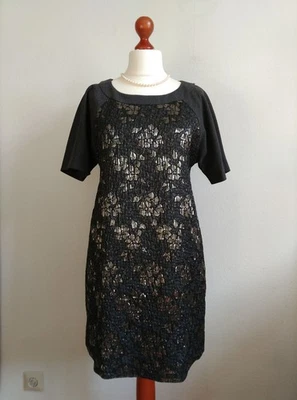 Sportmax by max mara Kleid Wollkleid Wolle Seide 40 L metallic kurzarm - Bild 1 von 4