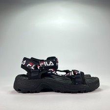 Fila Alteration Black Hook Loop Adjustable Strap Strappy Sandal Youth Size 1