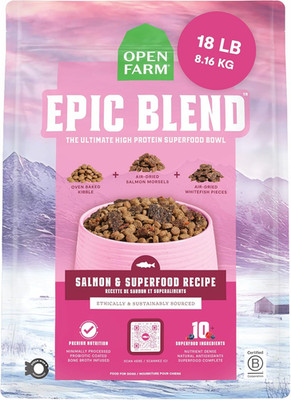 , Epic Blend High Protein Dry Dog Food, Probiotic Coated & Bone Broth Infused Ki