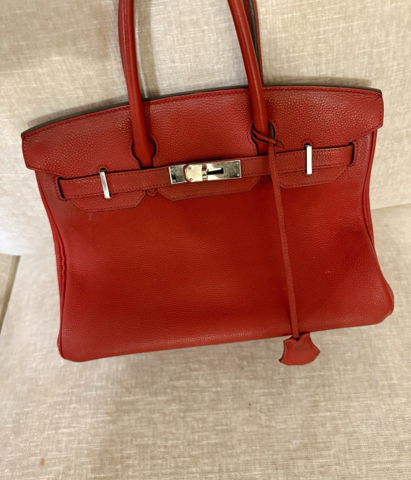 Hermes Birkin 30 Geranium Togo 2016 PHW Bought In Paris, August 2016