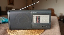 Sony ICF-780L 3 Band Portable Radio FM LW MW Vintage Black Retro Collectible