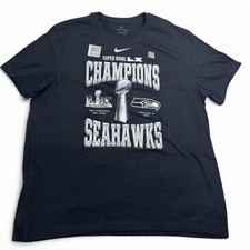 Nike Seattle Seahawks Super Bowl LX Champions Black Shirt XXL