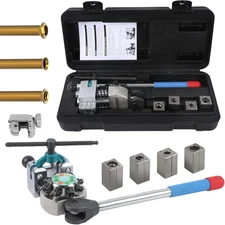 Brake Line Flaring Remover Tool Kit for 45 Degree Single, Double & Bubble Flares