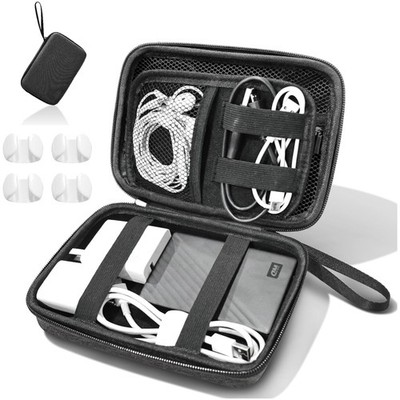 Kabel-Organizer Tasche Reise-Essentials Rucksack Grau  EVA Kabelmanagement