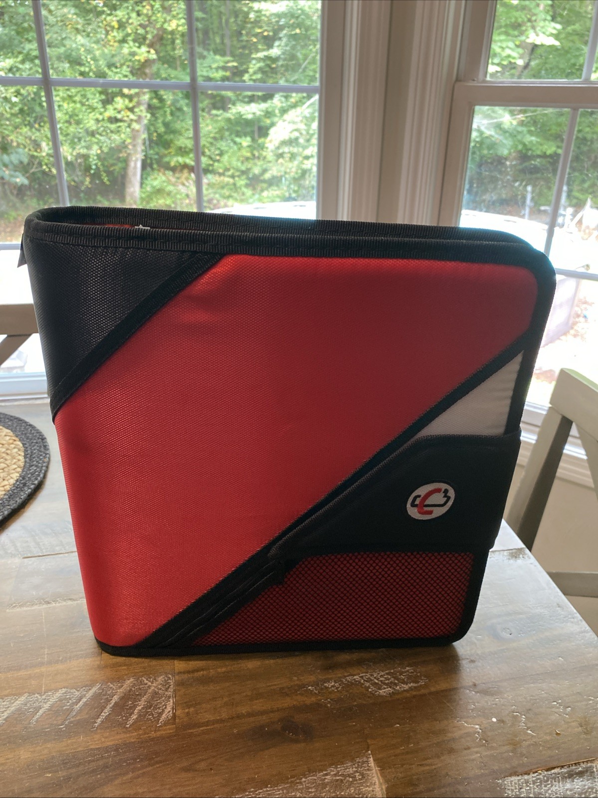 Case-It Red & Black Daily Use Binder with Mesh Pocket
