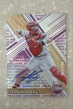 2019 Panini Elite Extra Edition - Ivan Herrera #139 Aspirations Purple...