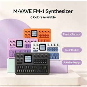 Sintetizador de audio FM M-VAVE FM-1 3 CANALES MIDI integrado 6 efectos salida estéreo de 3,5 mm