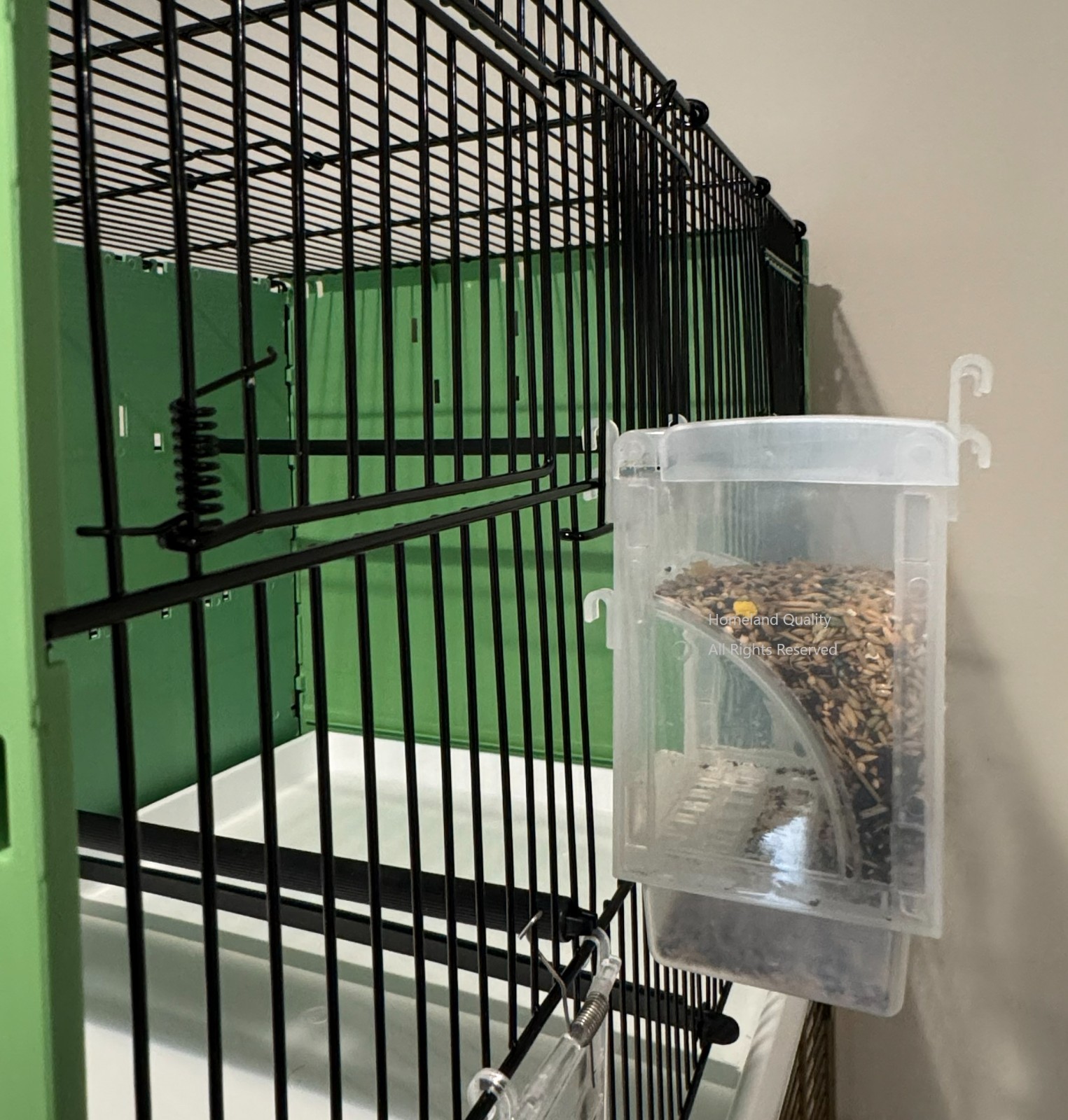 With Seed Hull Collecting Bin-small Birds