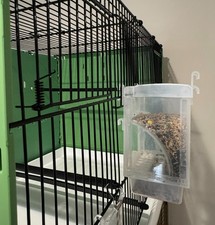 No mess no waste automatic bird feeder with seed hull collecting bin-small birds