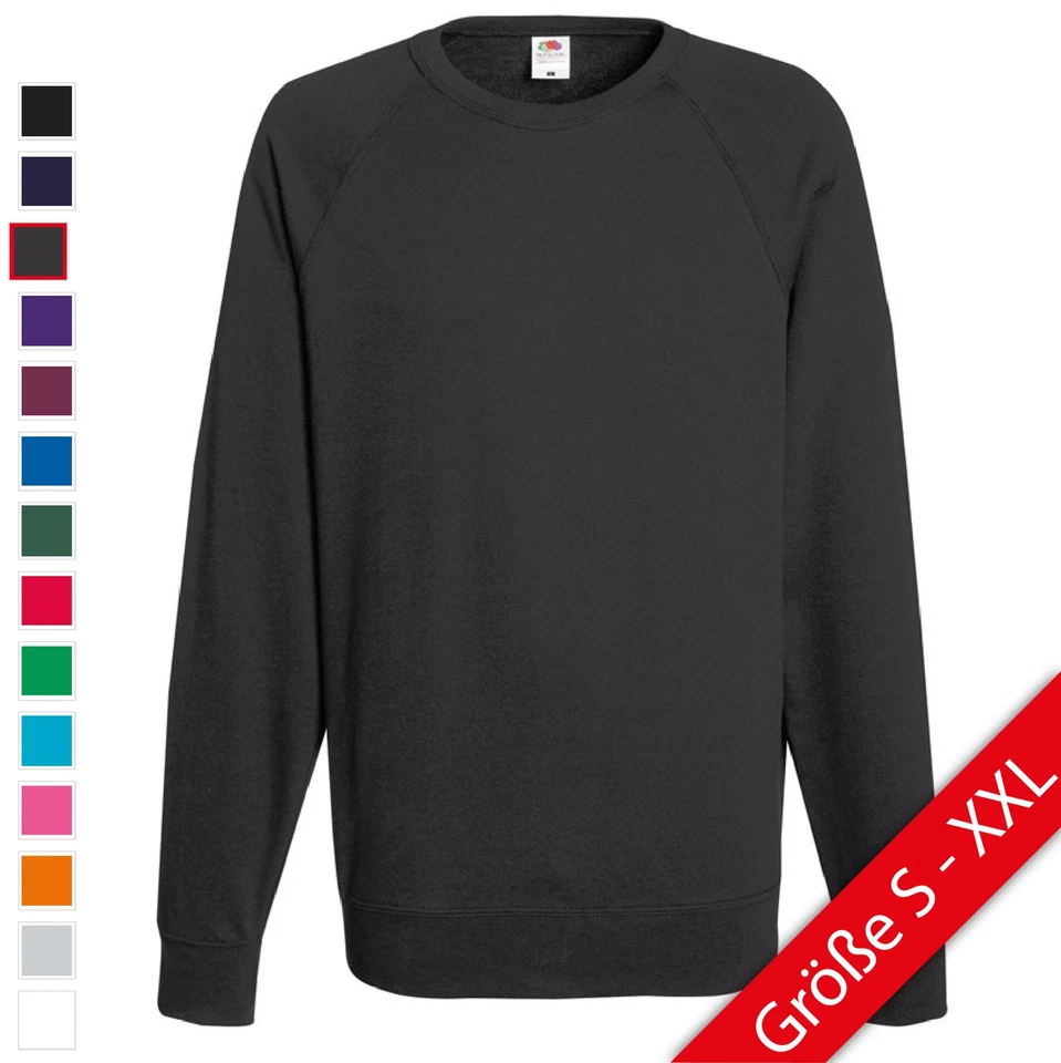 Sudadera ligera raglán Fruit of the Loom - Imagen 1 de 1
