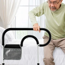 330lbs Bed Support Handle Guard Rail Medical Grade Seniors Storage Easy Install