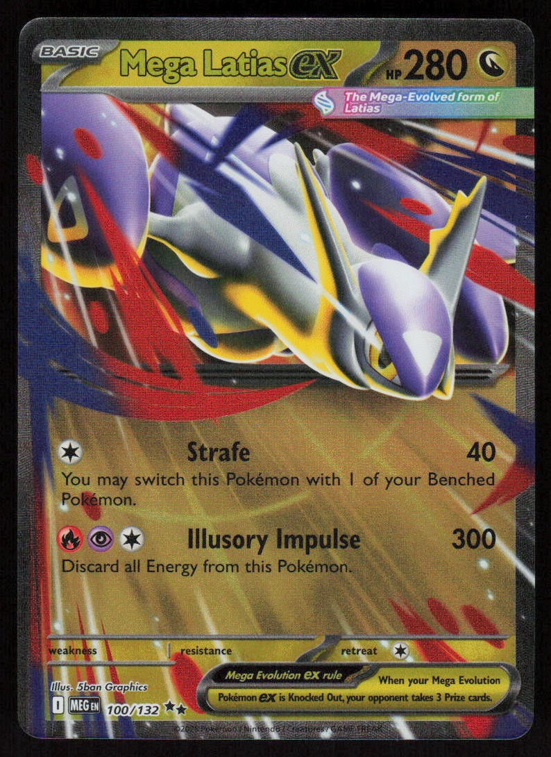 Mega Latias ex - Holo 100/132 ME01: Mega Evolution LP-NM