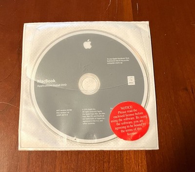 MacBook Application Install DVD - Disc Version 1 - Version 3A158 - 2Z691-6292-A