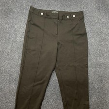 Tahari Dress Pants Womens 14P Black Ponte Tapered Leg Pull On Stretch Career