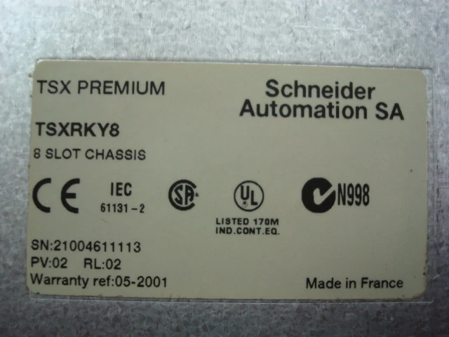 Rack Schneider TSXRKY8 TSX Premium 8 Ranuras USADO Foto 3 de 3