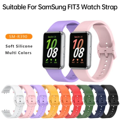 For Samsung Galaxy Fit 3 Silicone Fitness Replacement Band WristBand Strap