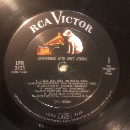 CHRISTMAS with CHET ATKINS - 1961 1st Press RCA Mono LP Guitar Classic TOP COPY - Picture 4 of 4