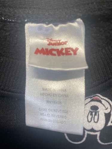 Disney Junior 6 black & white MICKEY sweatshirt. Disney trip. pristine - Picture 5 of 9