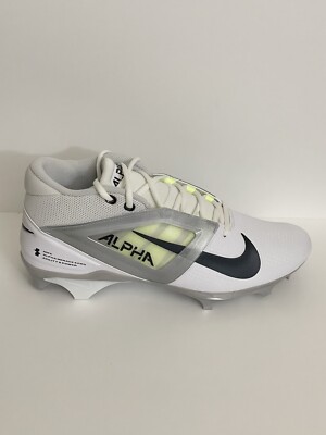 Nike Alpha Menace 4 Pro Football Cleats White Black FD7037 