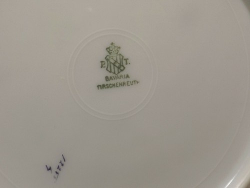 Lot of 6 P.T. Bavaria Tirschenreuth plate dm. 15.5 cm with gold rim/pattern - Picture 2 of 5