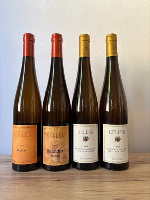 4 x Keller ( G-Max, Hubacker, 2x Kirchspiel) Wein Riesling
