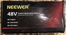 Neewer 48V Phantom Power Supply Black with Adapter and XLR Cable