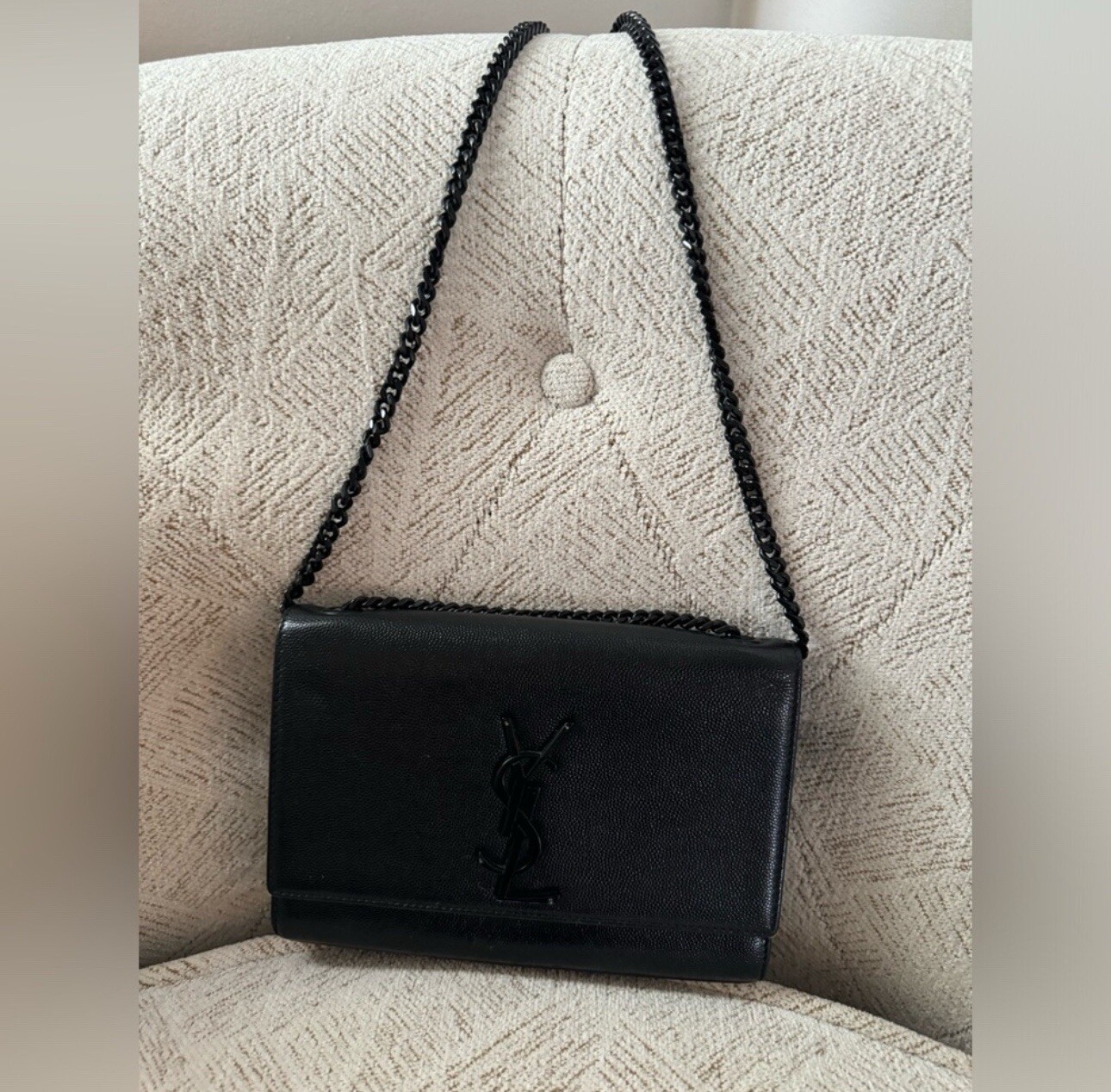 YSL Monogram Leather Crossbody Bag for Women-image