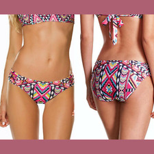 NEW Becca Rhythm and Beat Tab Side American Bikini Bottom [SZ Medium ] #4050