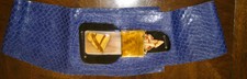 LISANDRO SARASOLA VINTAGE PURPLE SNAKESKIN BELT