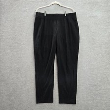 Eileen Fisher Women Pants Large Petite Black High Rise Pull On 27 in Inseam