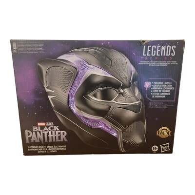 Marvel Legends Series Black Panther Premium Electronic Role Play Helmet New