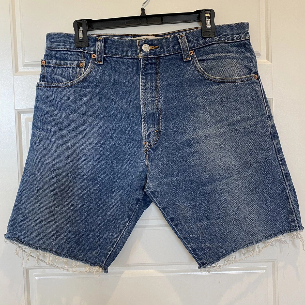 Mens raw store hem shorts