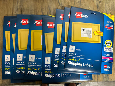 Avery Shipping Address Labels, Laser Inkjet Printers, 60 Labels, 3-1/3x4 Label