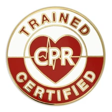 PinMart CPR Certified/Trained Lapel Pin