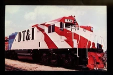 Train Railroad postcard Detroit Toledo Ironton #1776 Bicentennial 30617