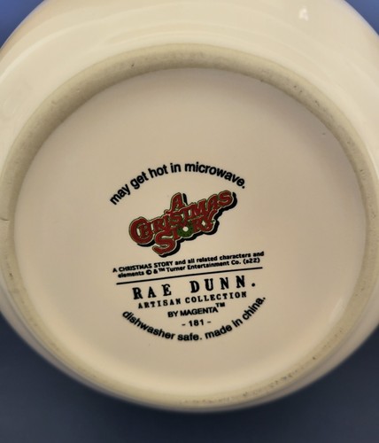 A Christmas Story "Oh Fudge!" Cocoa Serving Pot Rae Dunn Original Tag Never Used - Picture 4 of 4