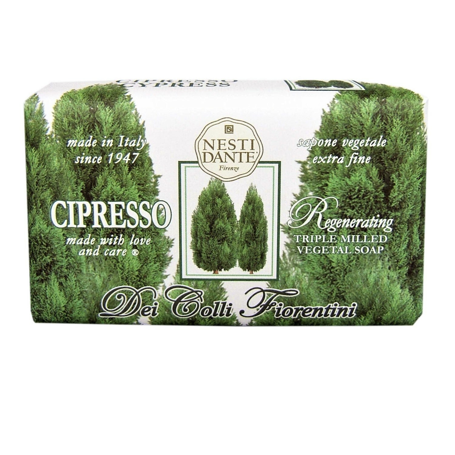 Nesti Dante Firenze, Bar Soap,Seife,Zypresse,Cypress Tree Soap,vegan,250g