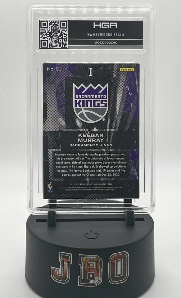 2022 Panini Court Kings Киган Мюррей дебютант RC NO93 (Gem Mint) - Изображение 2 из 2