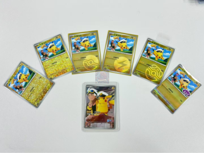 Pokemon TCG S- Chinese Captain Pikachu Ultimate Set of 7 Holo Rare