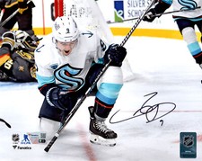 Ryan Donato Autographed 8x10 Photo Kraken First Goal Celebration Fanatics Holo