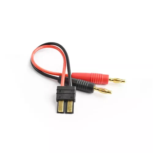 Male Traxxas Compatible plug to 4.0mm connector charging cable 16AWG 15cm silico - Picture 1 of 3