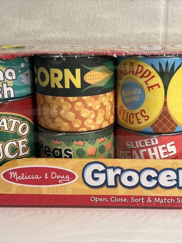 Melissa & Doug Let's Play House Grocery Cans 4088 Pretend Kitchen Food NEW - Picture 3 of 15