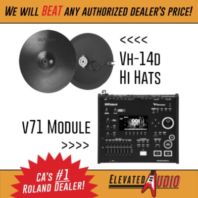 Roland V71 module w/ VH-14D Digital Hi Hats. Buy NOW from U.S.A, not Japan !!