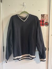 brandy melville navy blue baggy crewneck sweatshirt