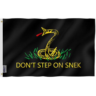 Anley Fly Breeze 3x5 Foot Don't Tread On Snek Flag - Tea Party Flags Polyester