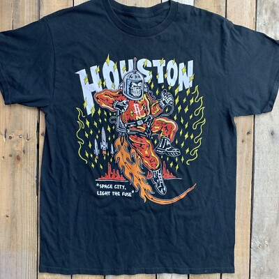 Warren Lotas Houston Rockets Space City Light The Fuse T-Shirt 